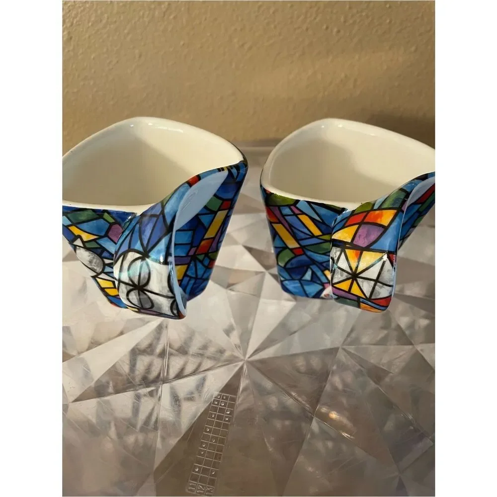 Barcelona Gaudi Mosaic Cappuccino Cups set of 2